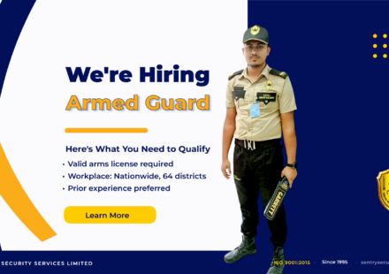 Sentry Security Services is hiring armed guards. To qualify for the job, you must have some requirements.